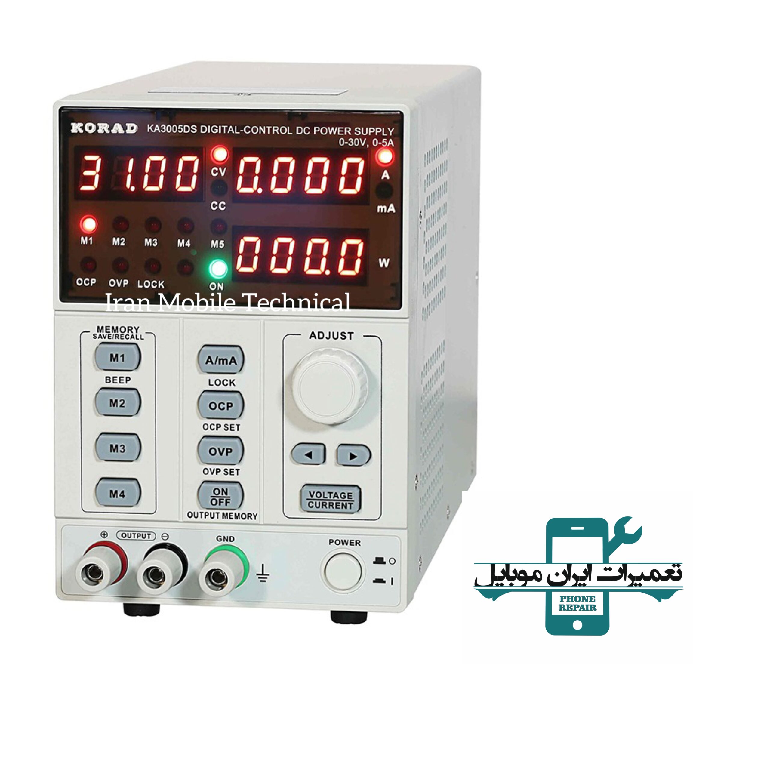 photo-output منبع تغذیه KORAD 3005DS - تصویر 1